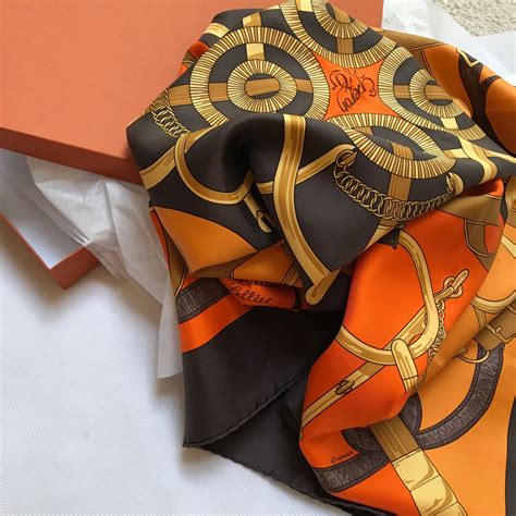 vintage gucci hermes givenchy long silk scarf